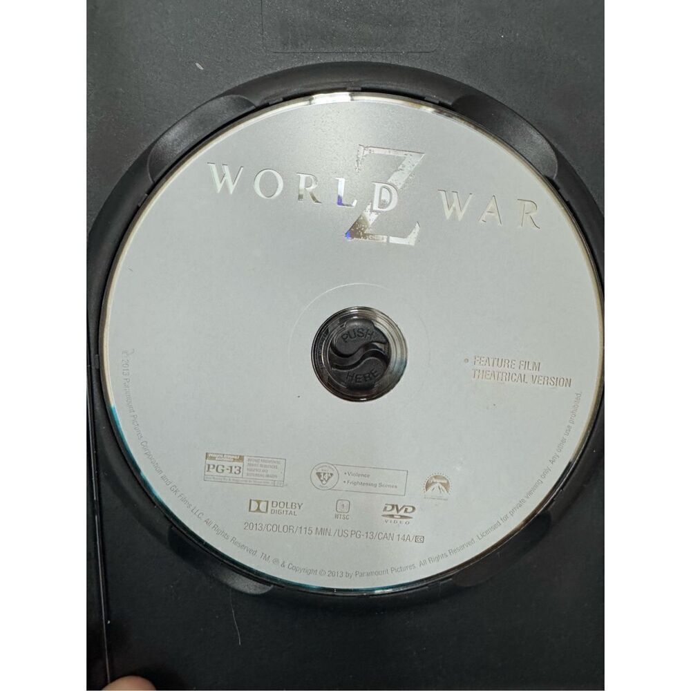 World War Z DVD Movie